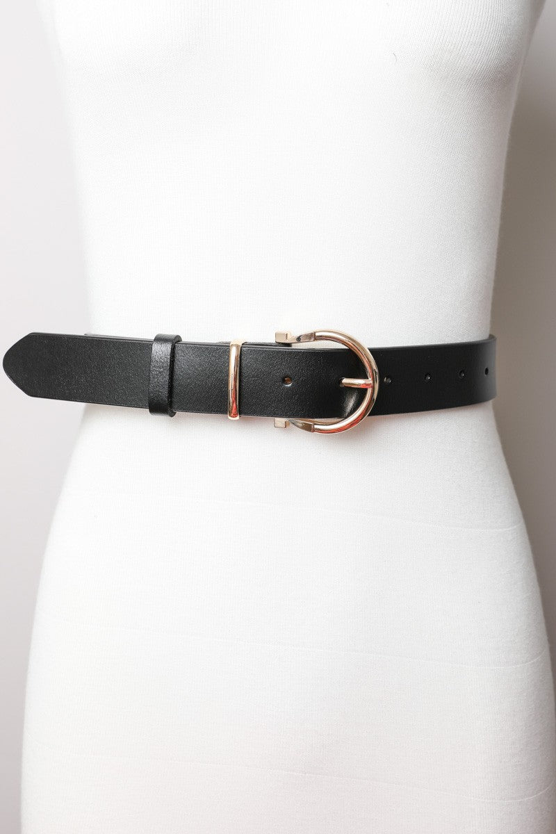 Genuine Leather Horseshoe Belt