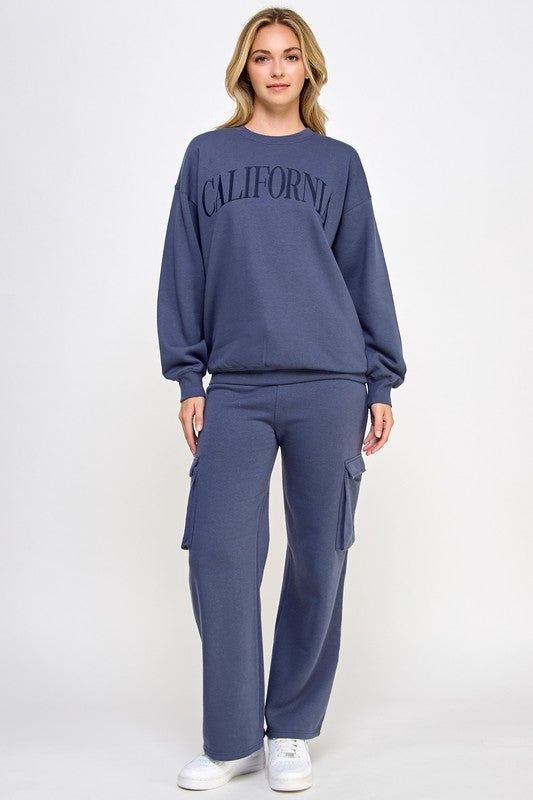 California Crewneck in Indigo