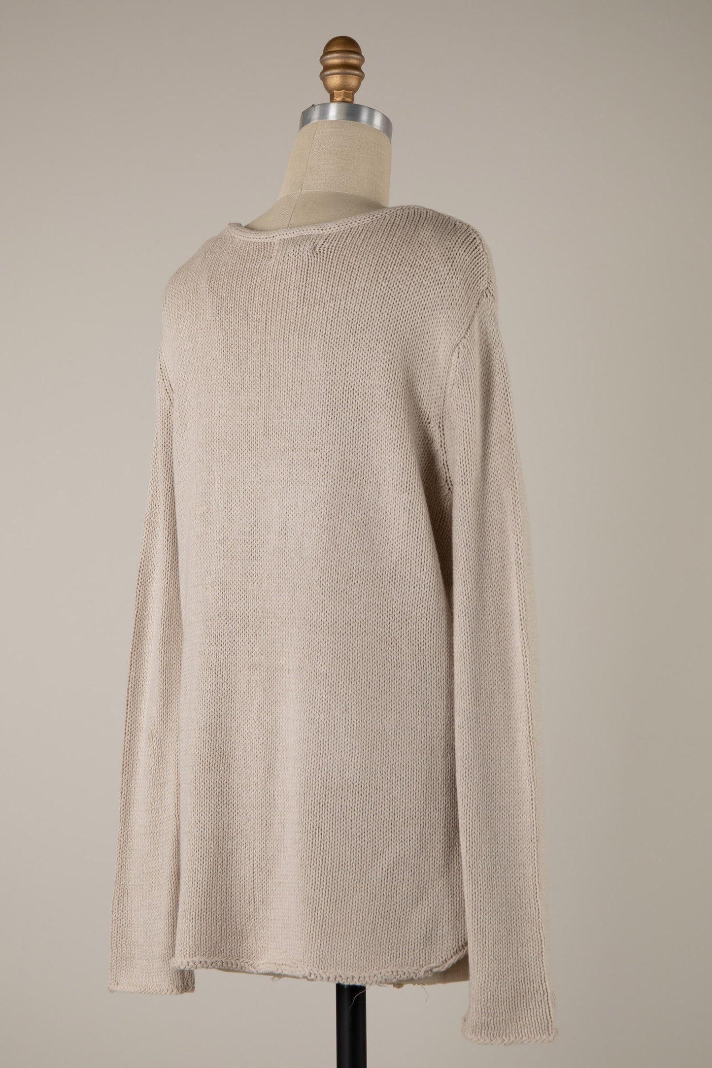 Beach Khaki Knit Sweater