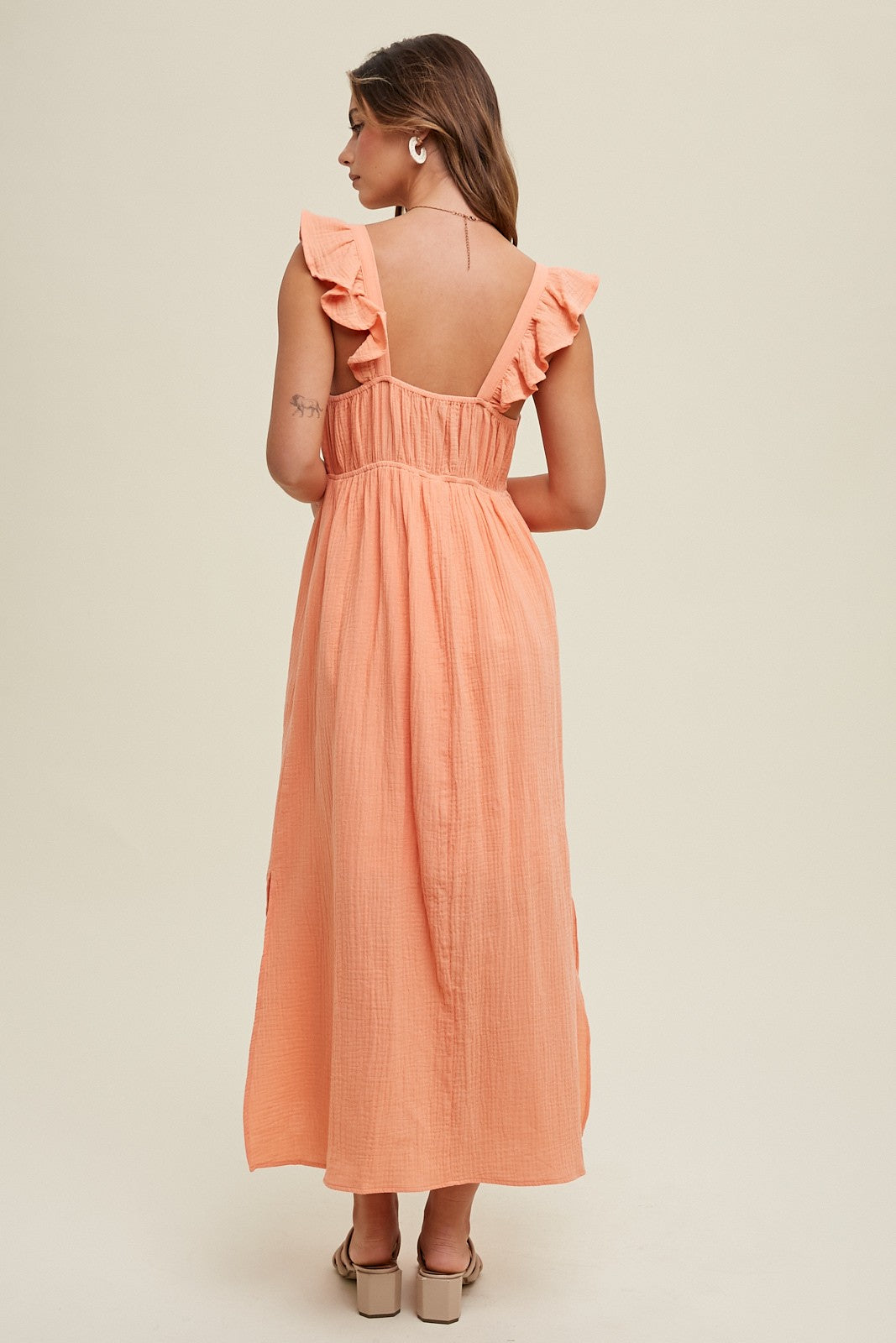 Sunkist Gauze Dress