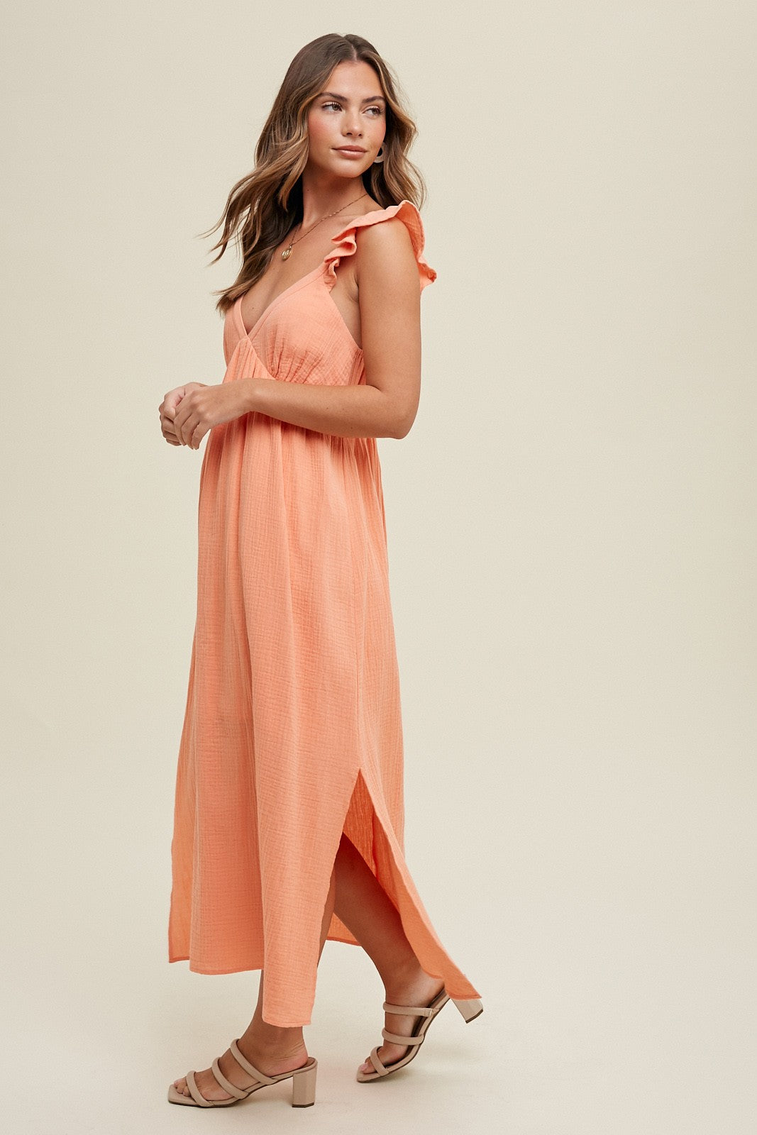 Sunkist Gauze Dress