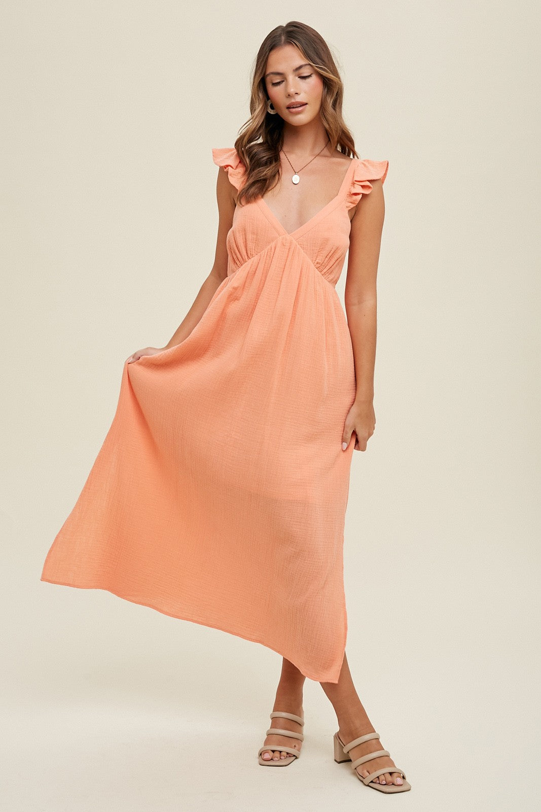 Sunkist Gauze Dress
