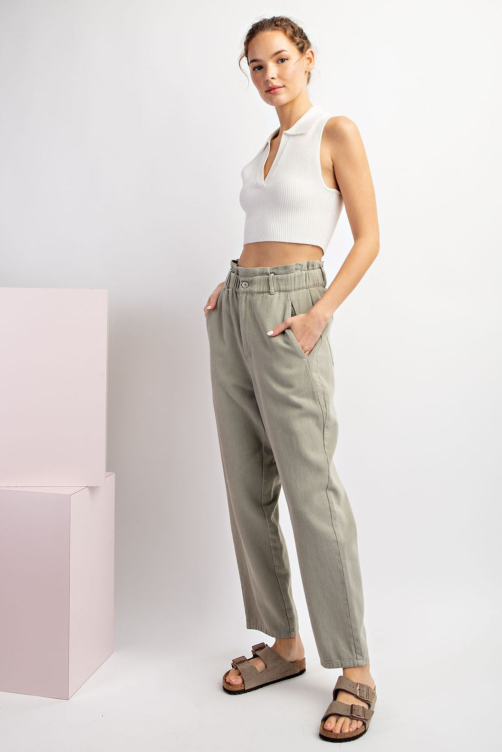 Sage Cotton Pants