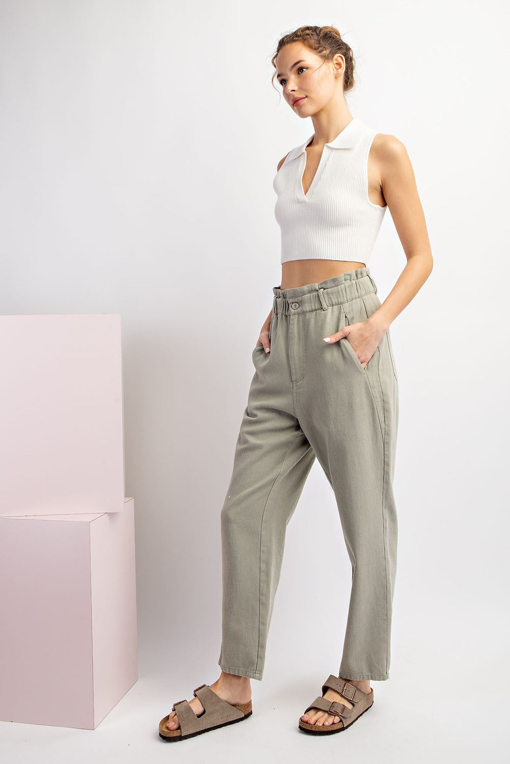 Sage Cotton Pants