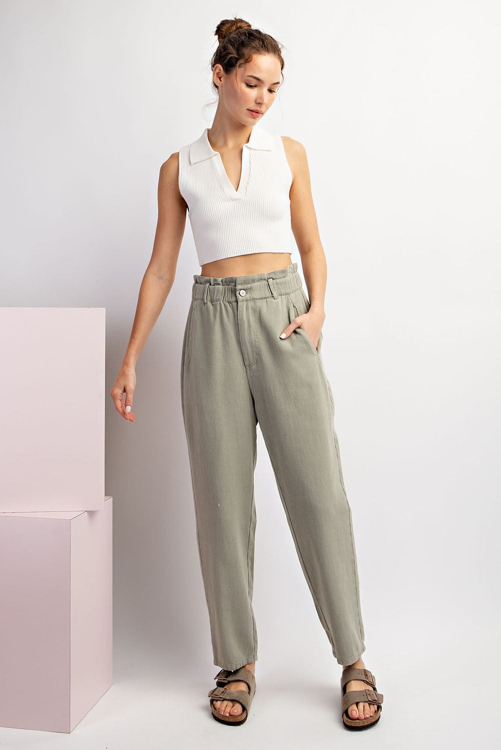 Sage Cotton Pants