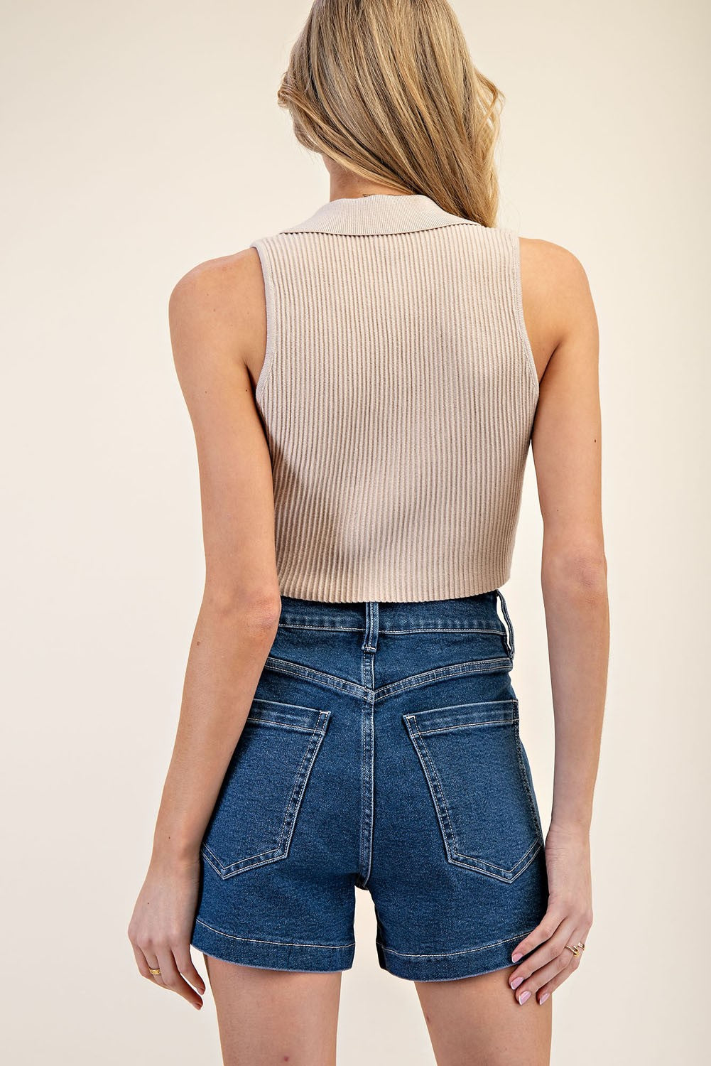 Dark Denim Shorts