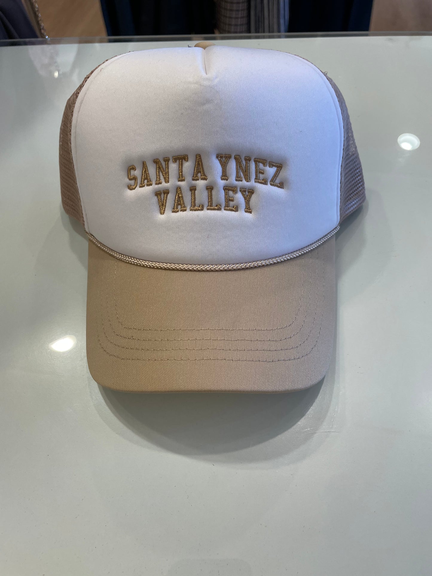 SYV Beige Trucker Hat