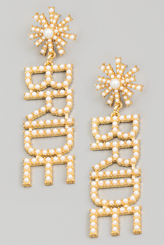 Bride Earrings - Pearls