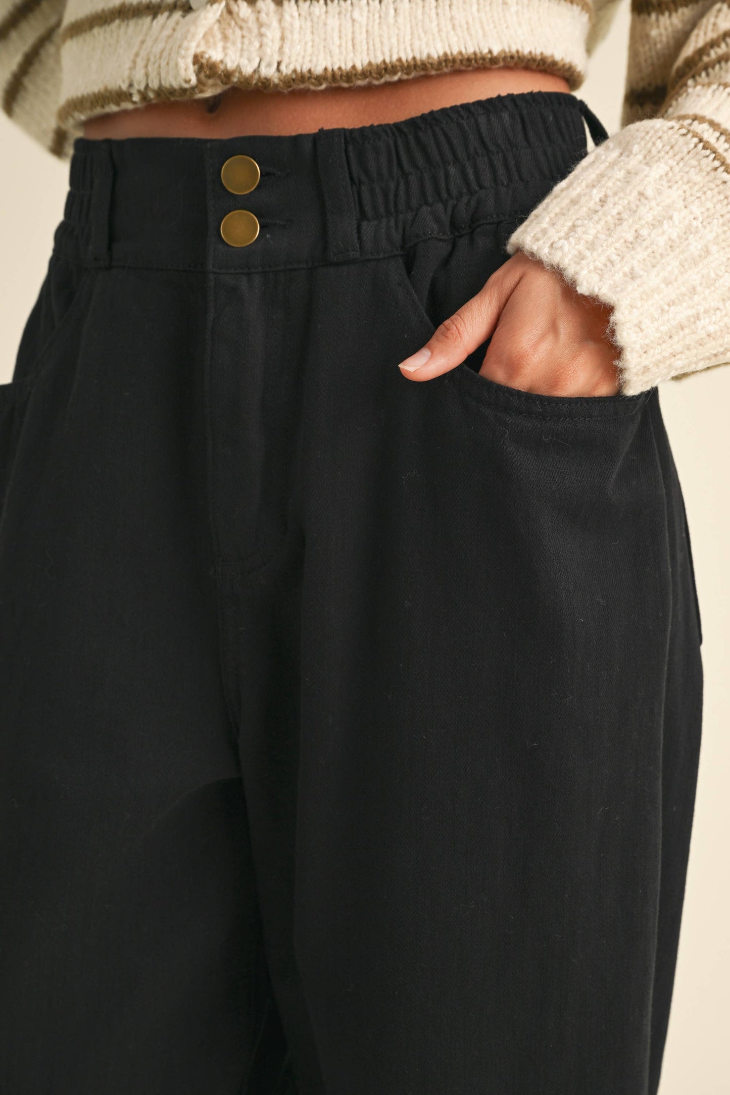 Cotton Barrel Pants