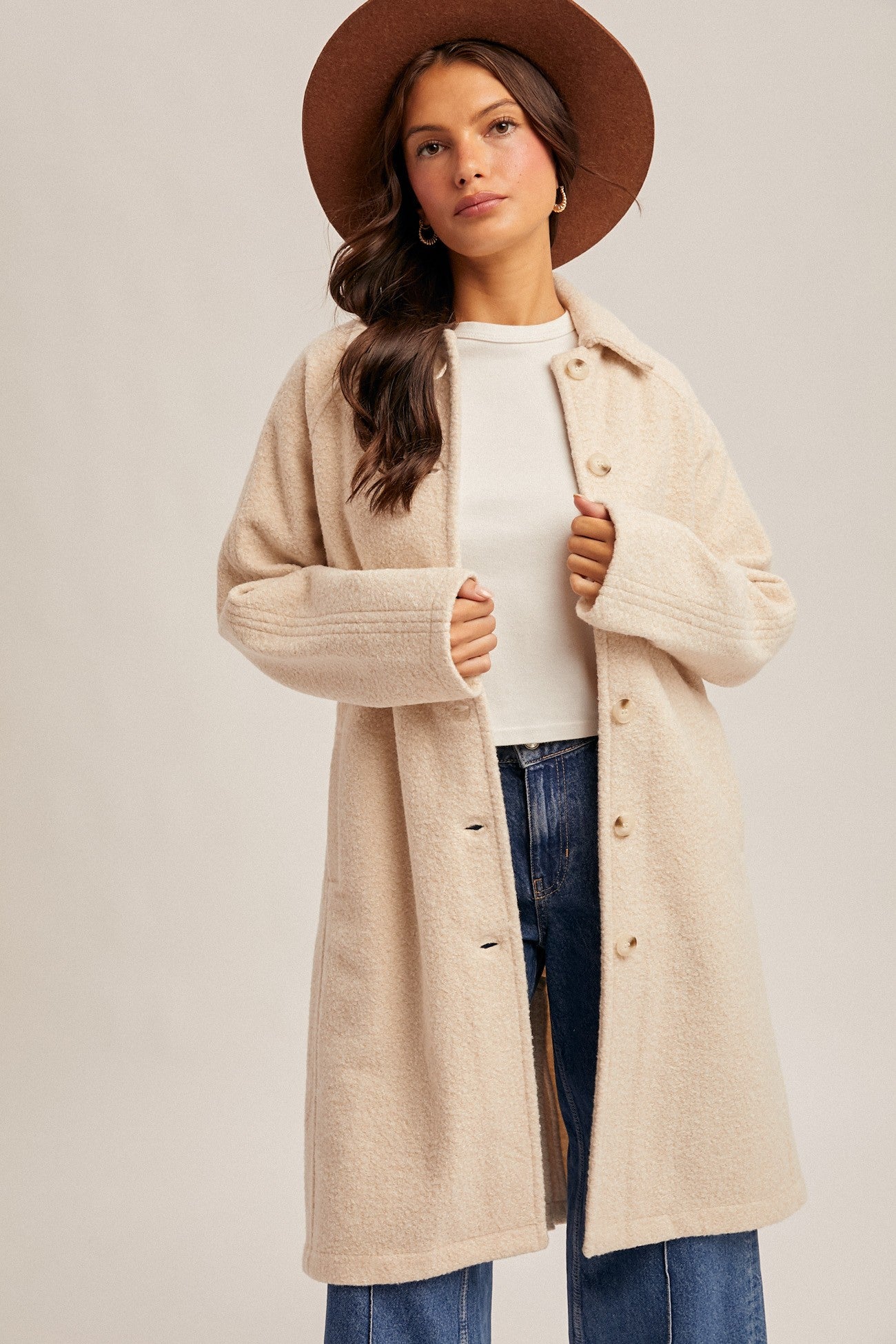 Ecru Teddy Coat