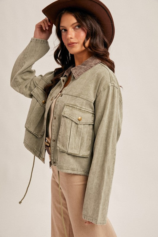 Olive Corduroy Jacket