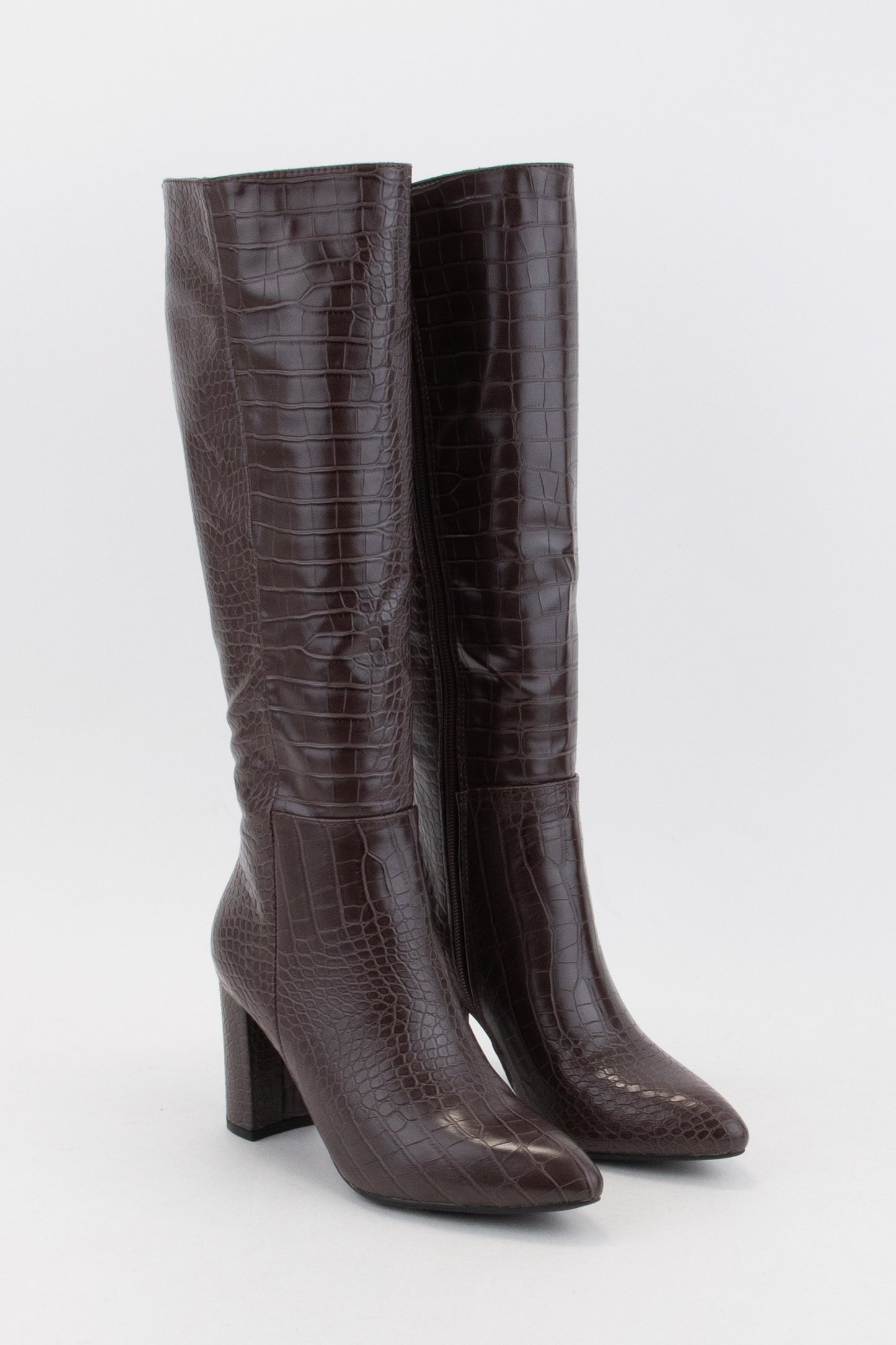 Brown Croc Boots