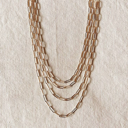 Paperclip 18" Gold Filled Necklace