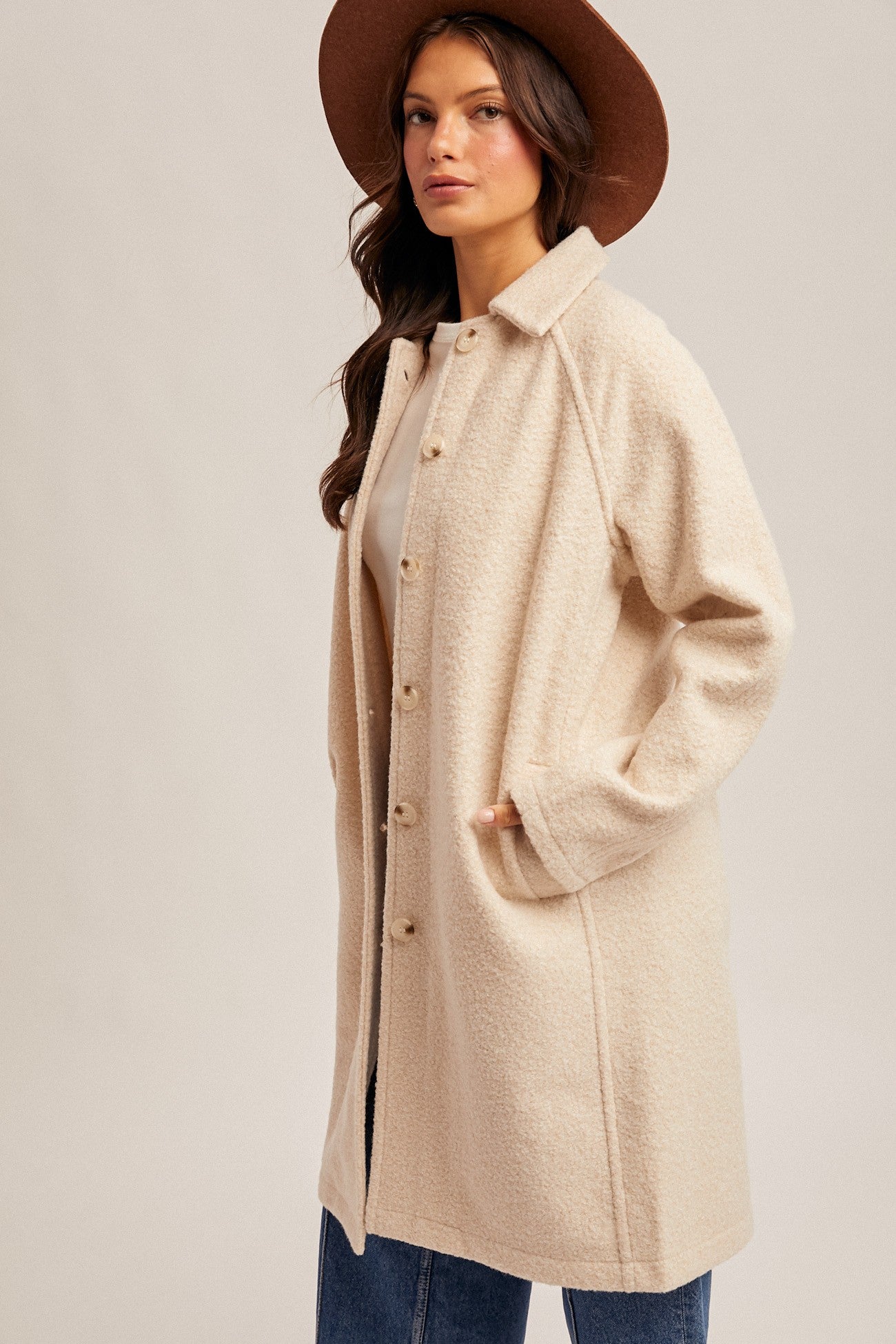 Ecru Teddy Coat