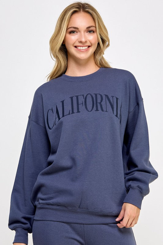 California Crewneck in Indigo