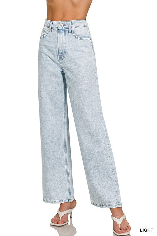 Light Wash Straight Leg Pants