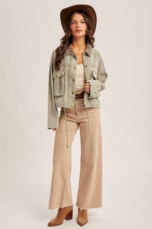 Olive Corduroy Jacket