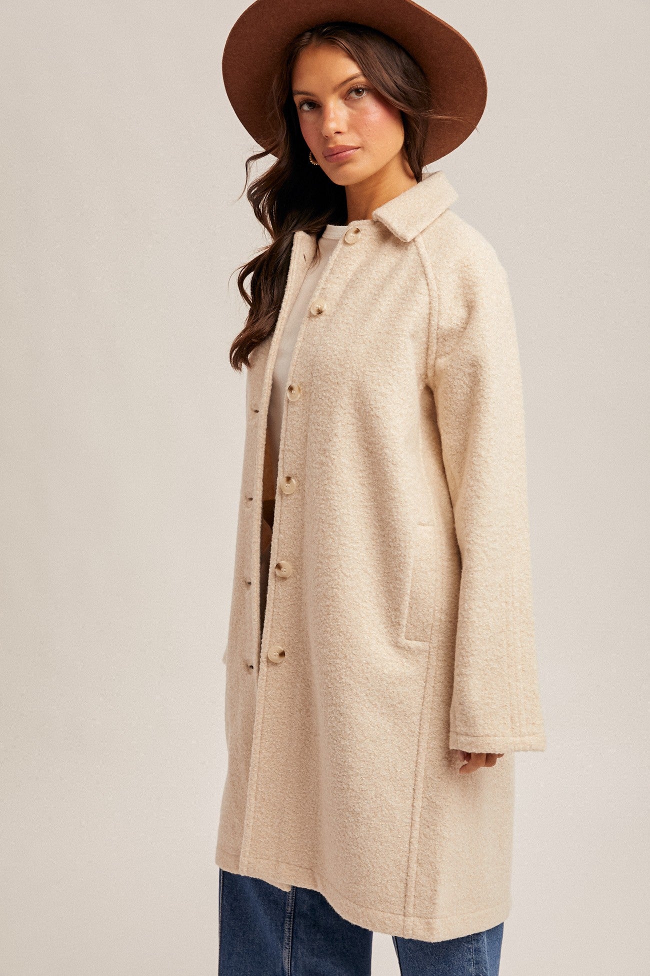 Ecru Teddy Coat