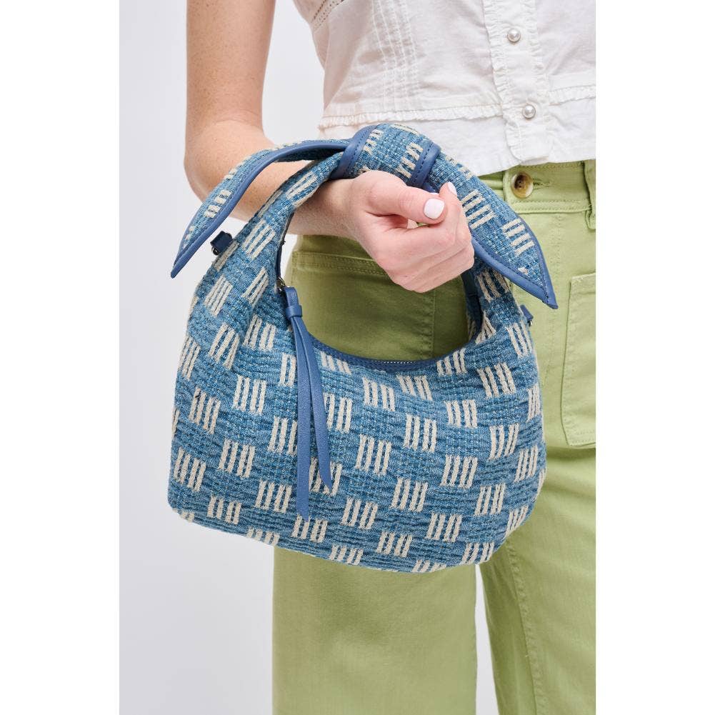 Paloma Knot Straw Crossbody: Tan