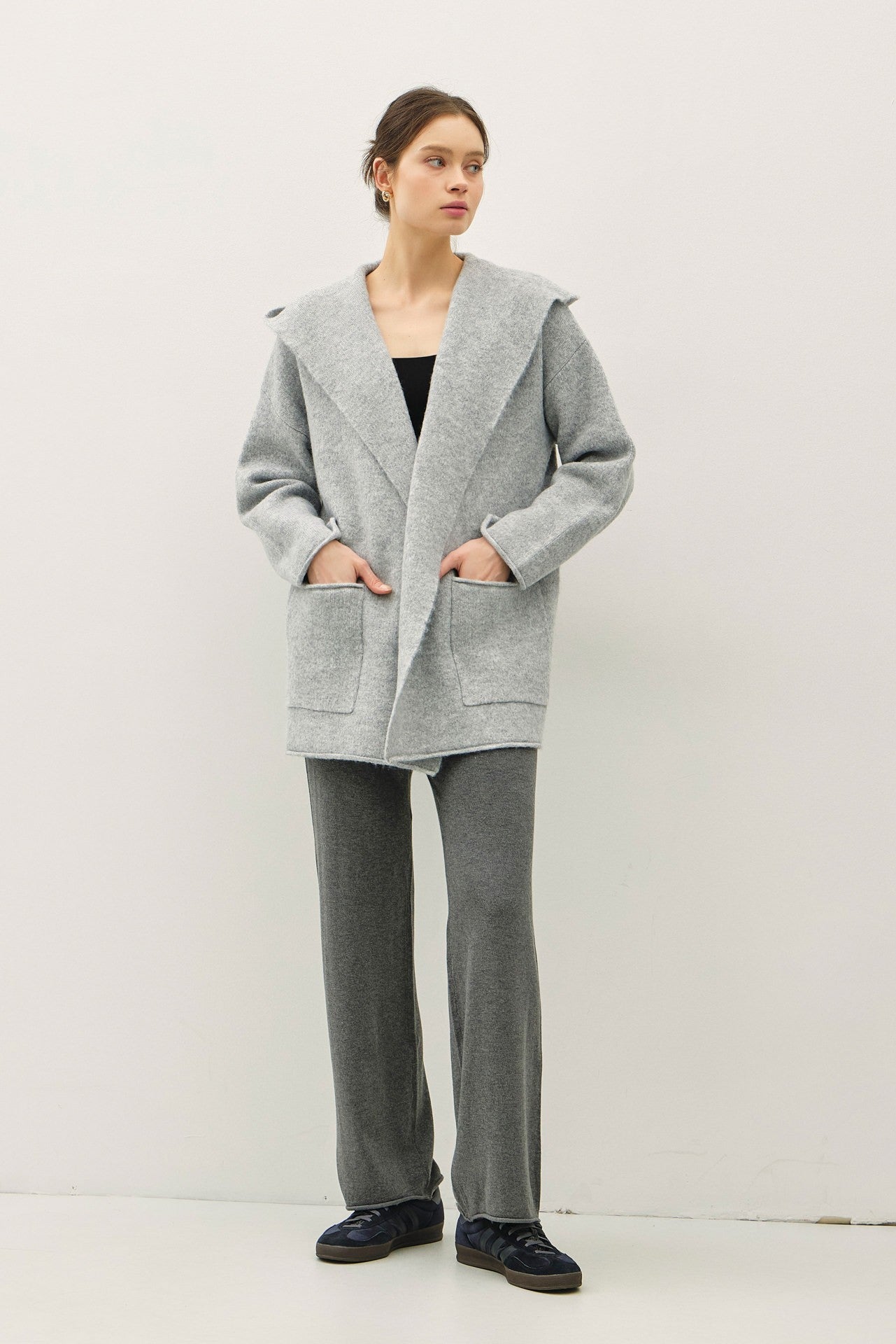 Grey Relaxed Cardigan