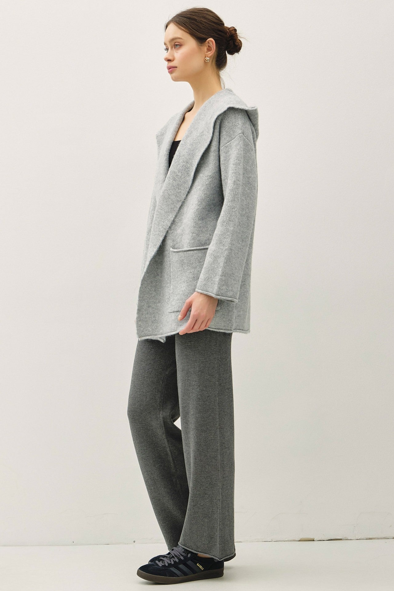 Grey Relaxed Cardigan