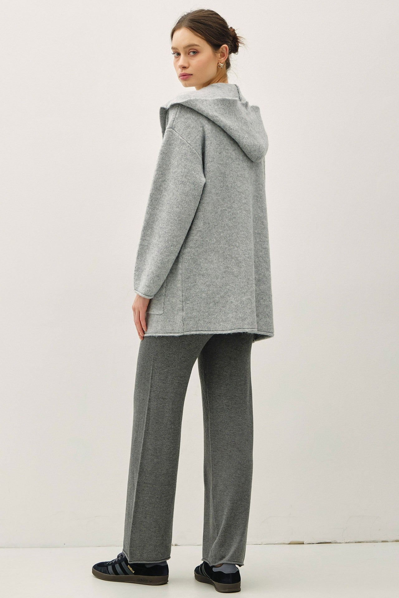 Grey Relaxed Cardigan