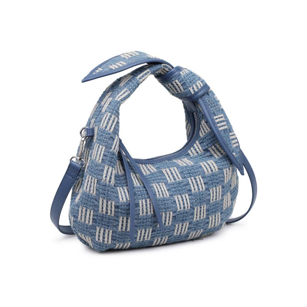 Paloma Knot Straw Crossbody: Tan