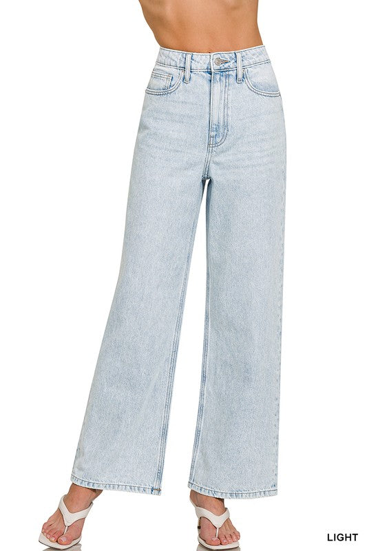 Light Wash Straight Leg Pants