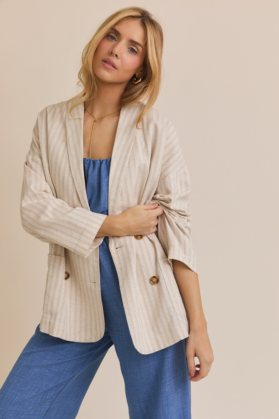 Khaki Stripe Jacket