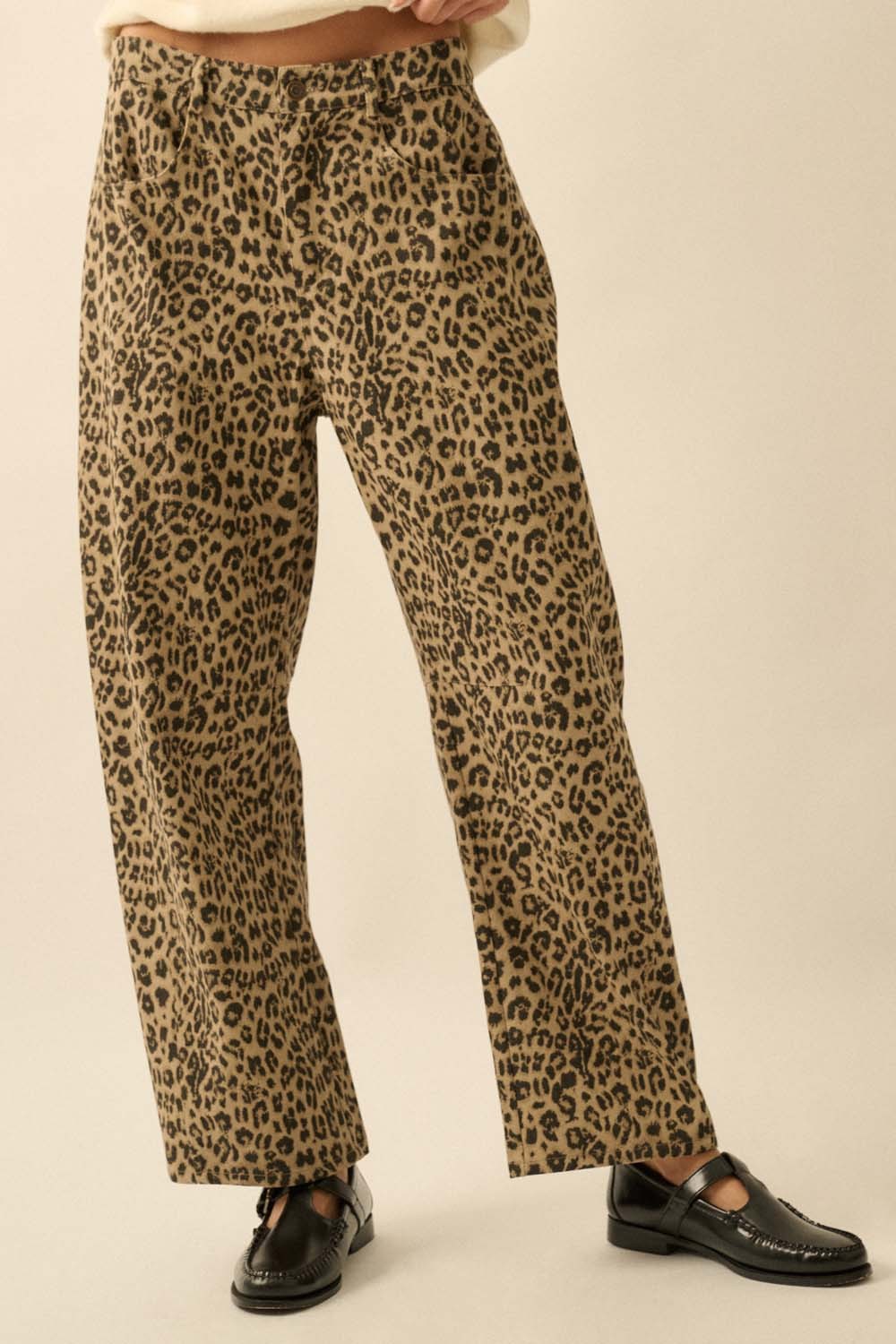 Leopard Twill Pants