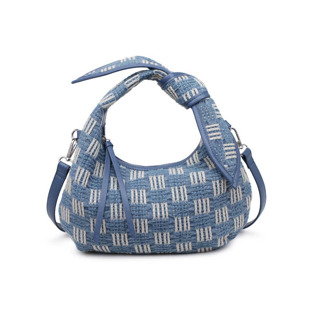 Paloma Knot Straw Crossbody: Tan