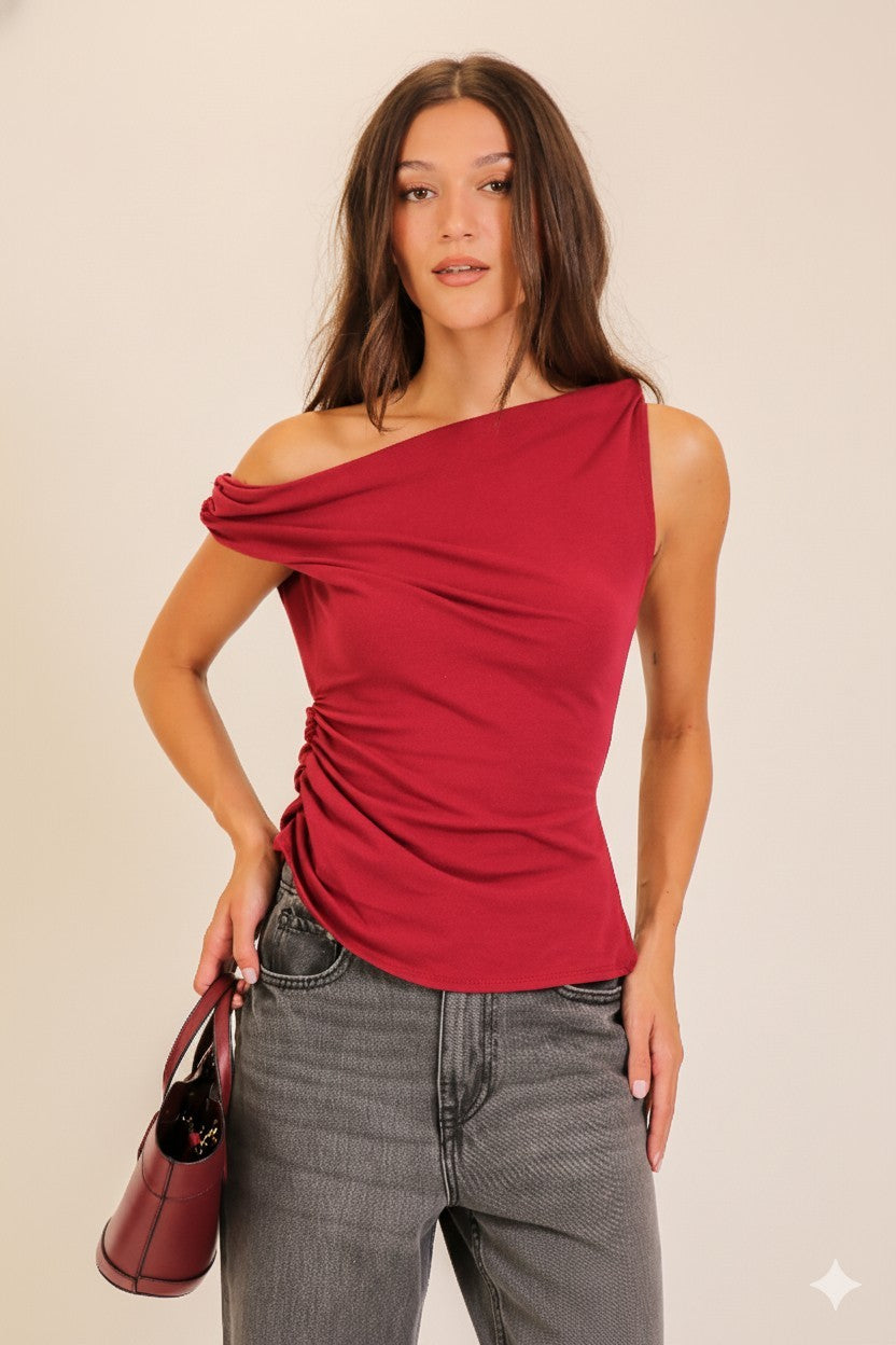 Nicolette Red Top
