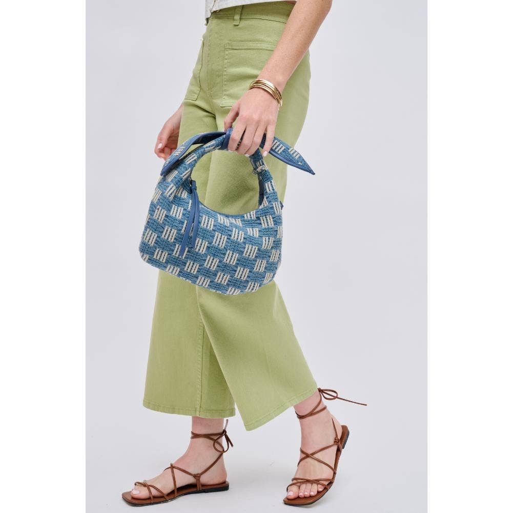 Paloma Knot Straw Crossbody: Tan