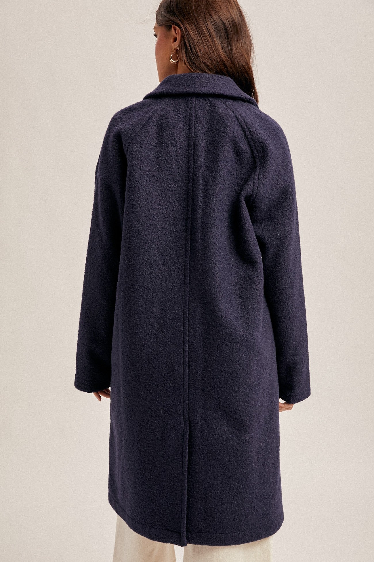 Navy Teddy Coat