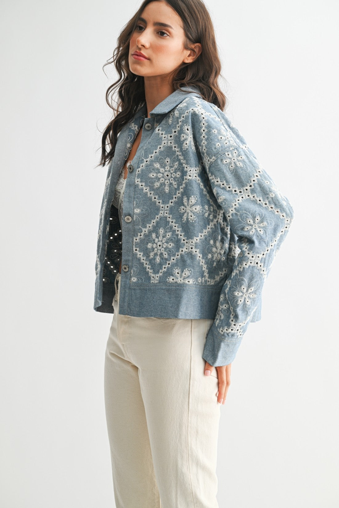 Embroidered Denim Jacket