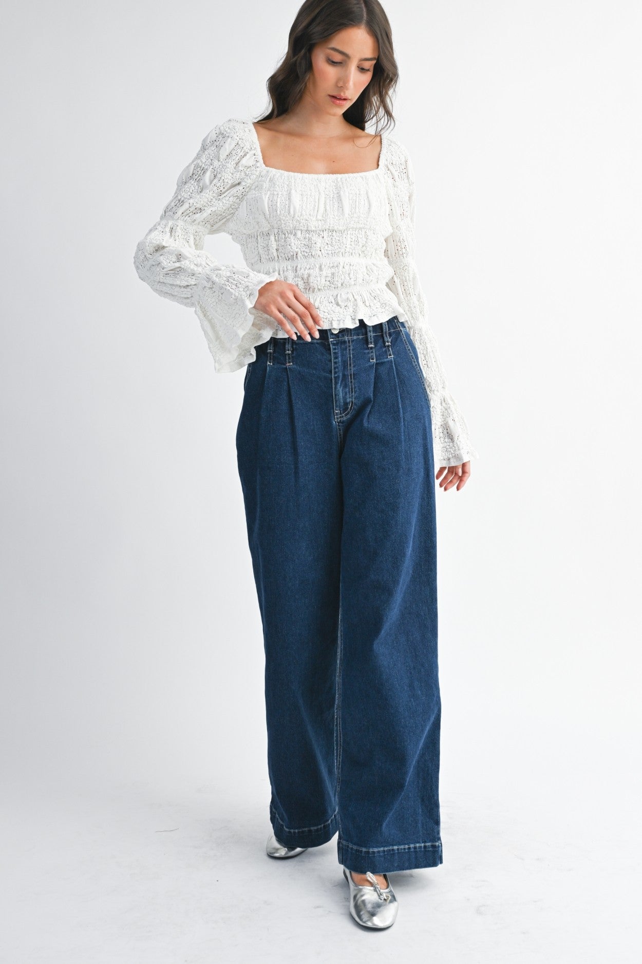 Elegance White Lace Blouse