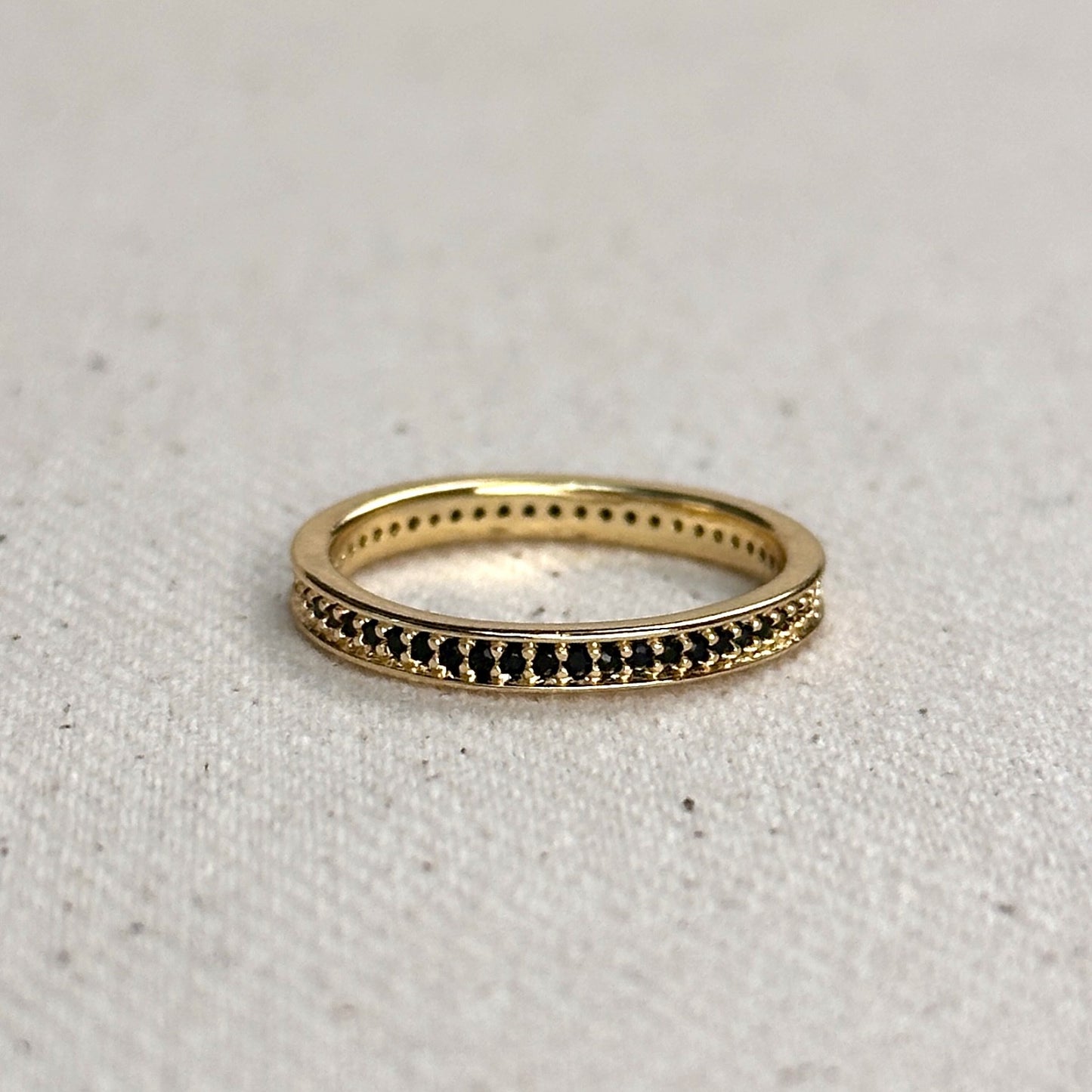 Eternity CZ Ring 18k Gold Filled/Water Resistant