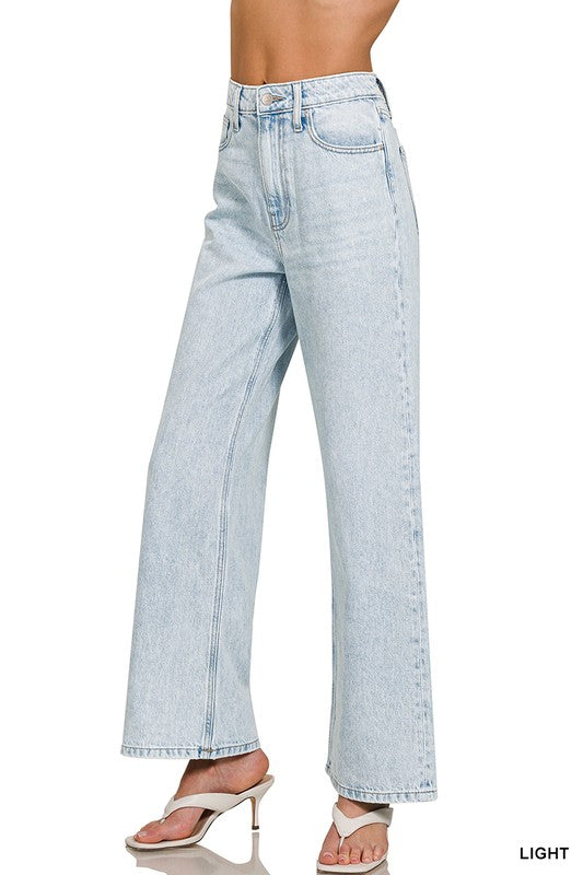 Light Wash Straight Leg Pants
