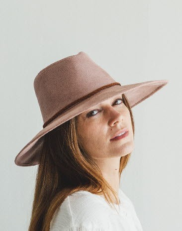 Woodstock Hat in Taupe