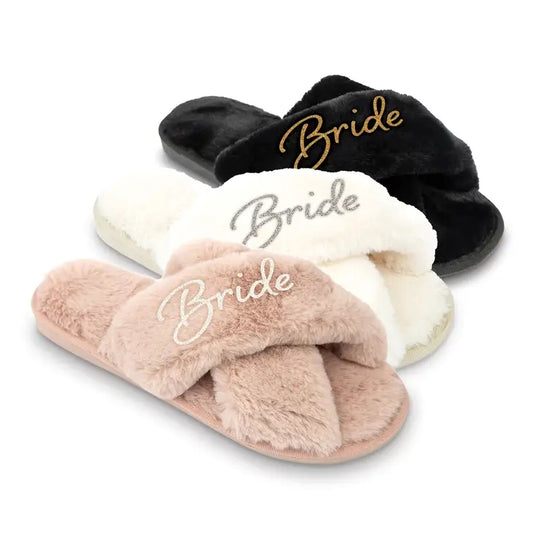 Bride Plush Slippers
