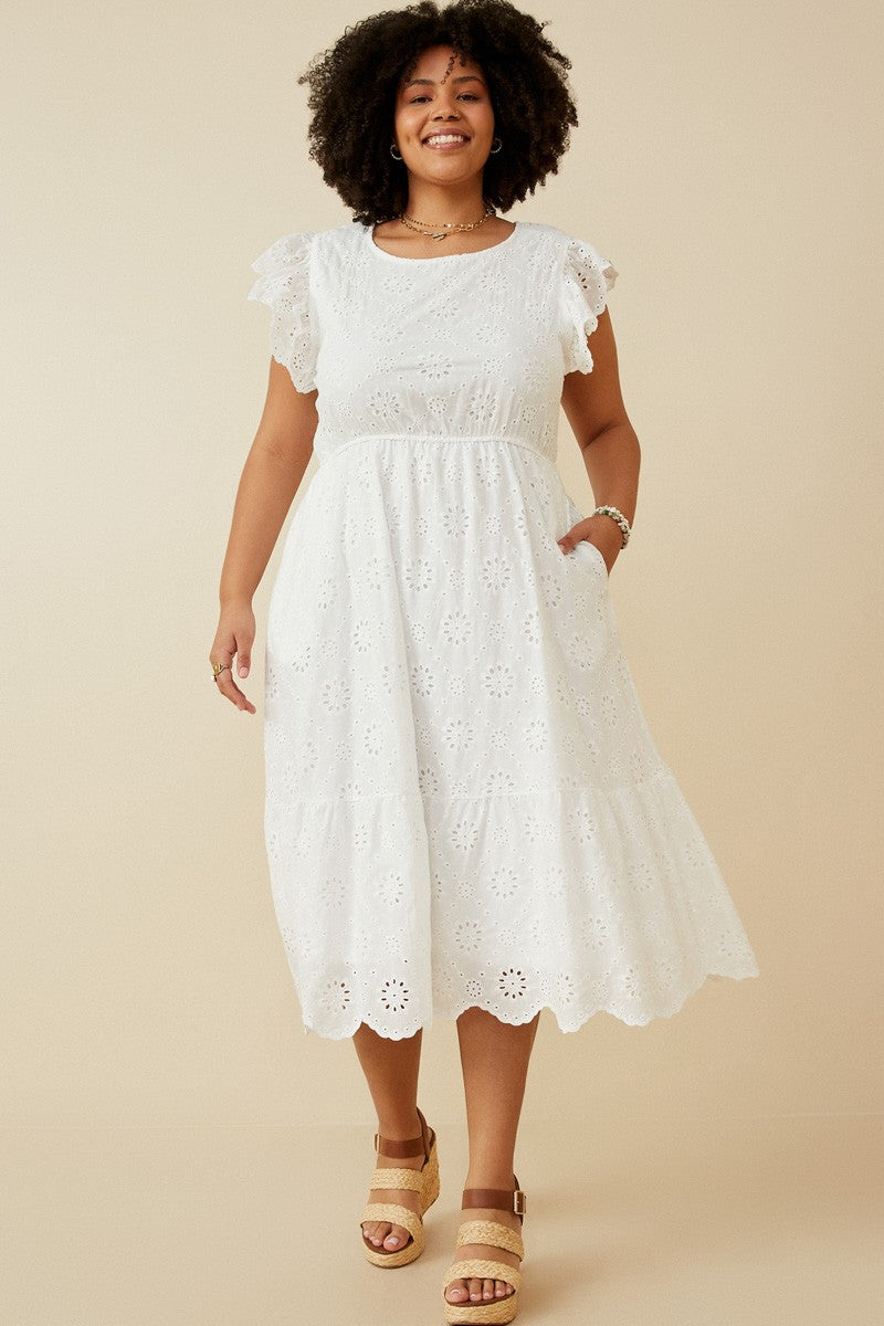 Eyelet Crochet Dress