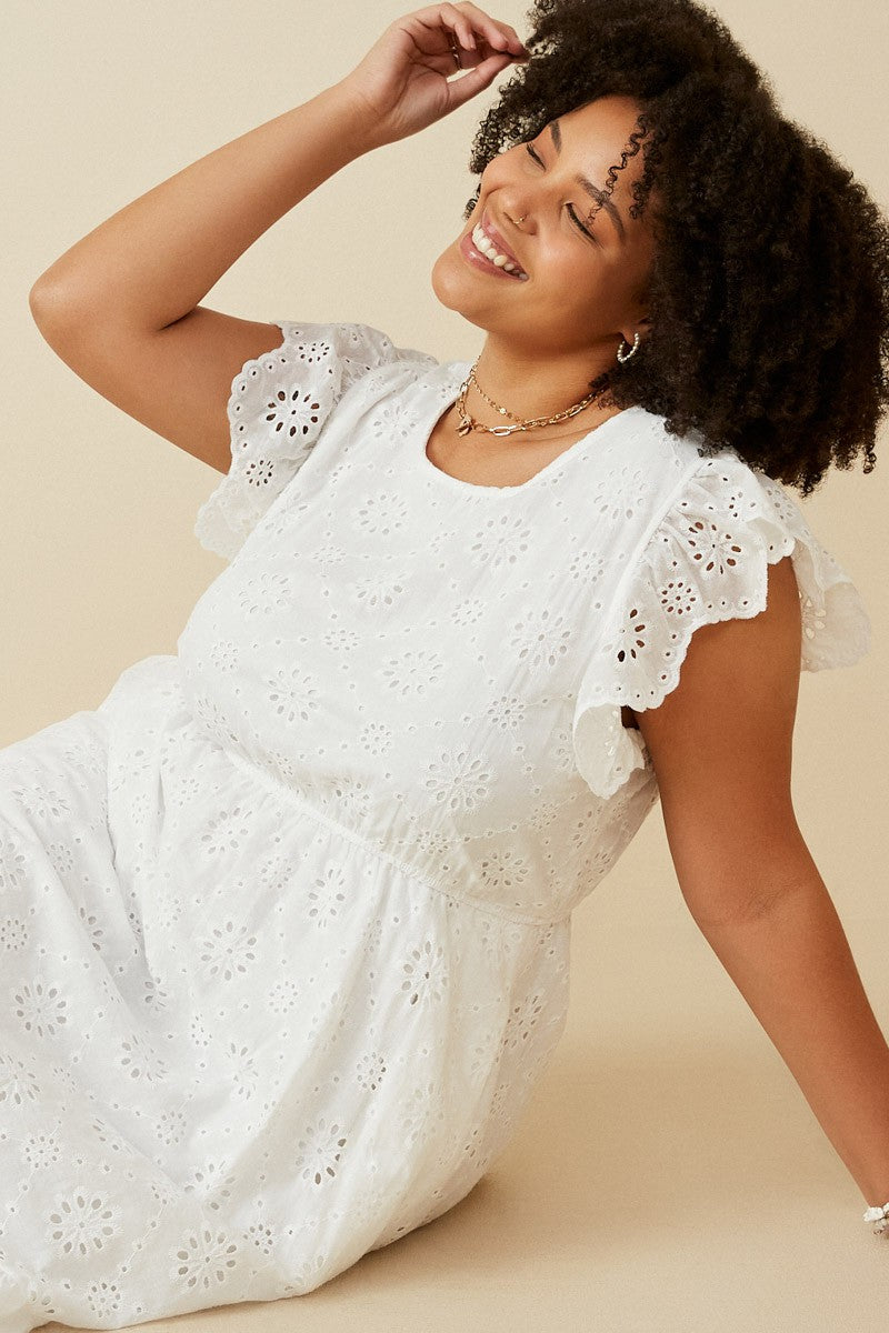 Eyelet Crochet Dress