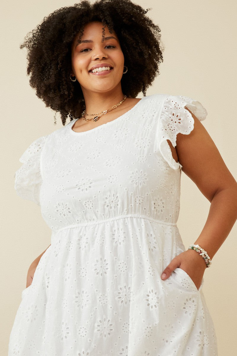 Eyelet Crochet Dress