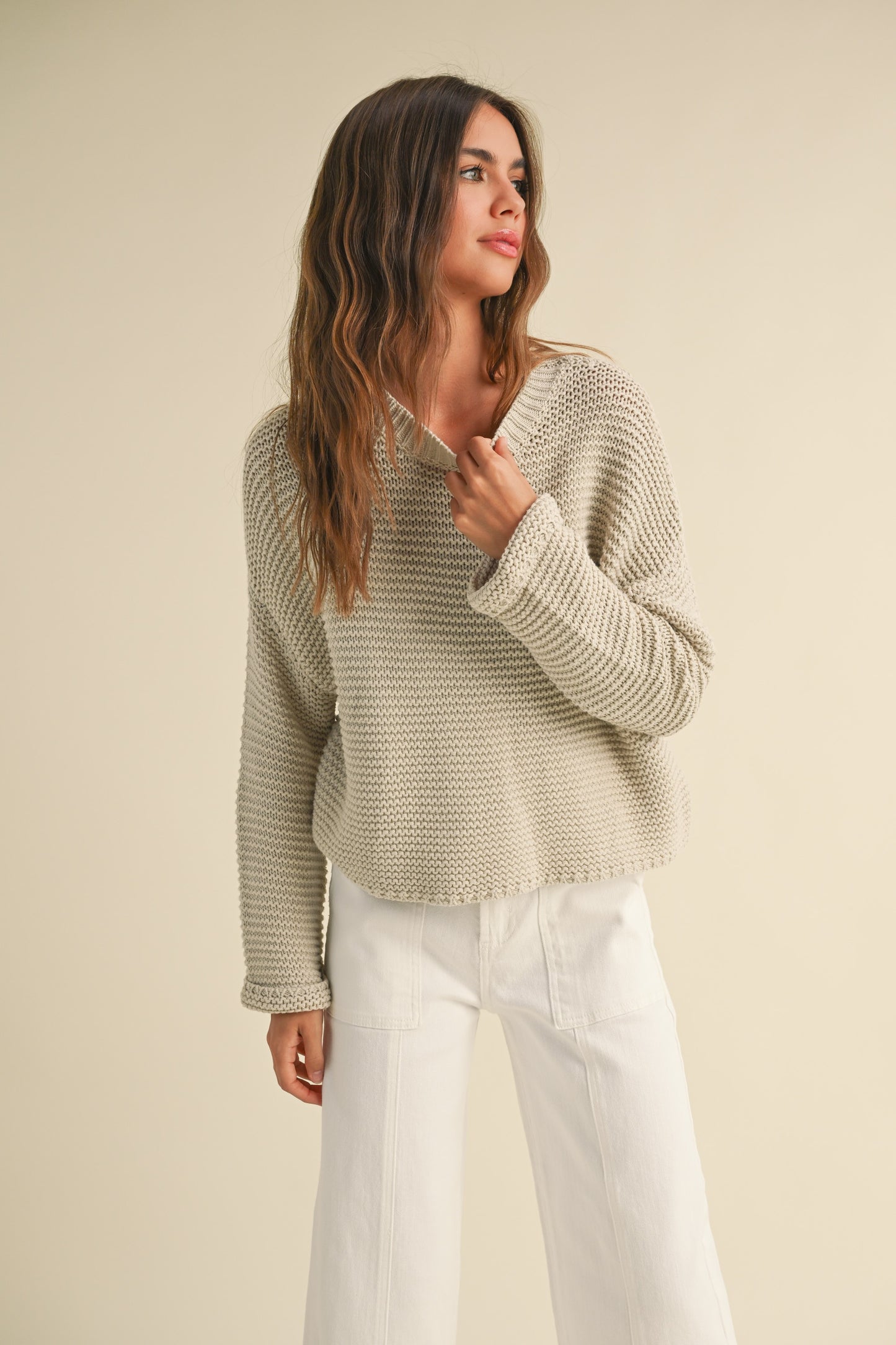 Oatmeal Knit Sweater