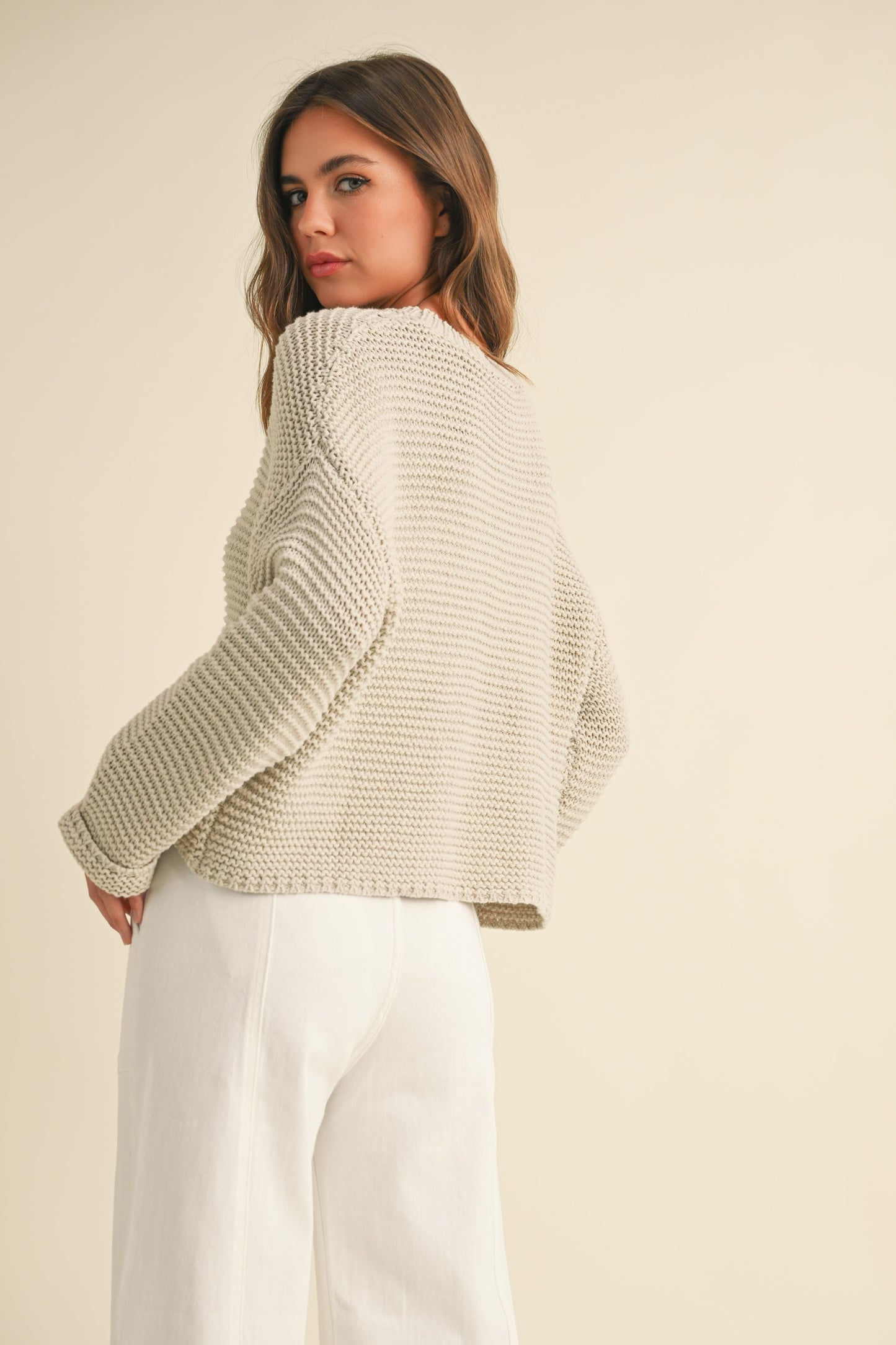 Oatmeal Knit Sweater