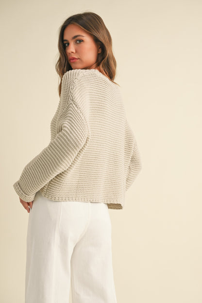 Oatmeal Knit Sweater
