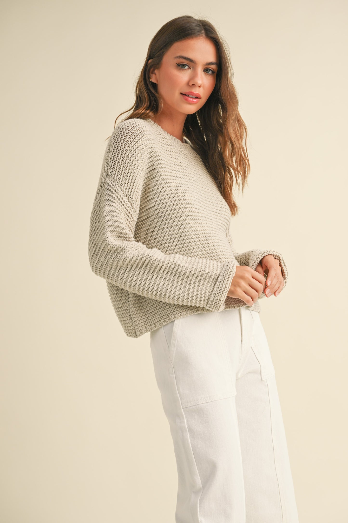Oatmeal Knit Sweater
