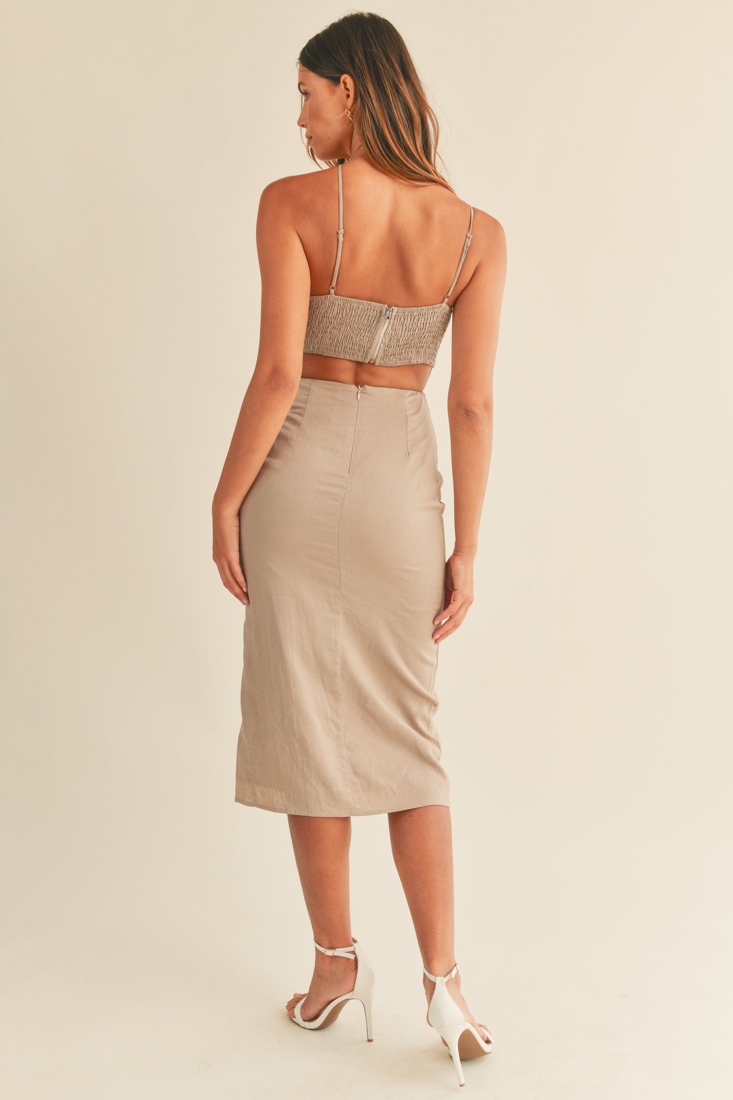 Olivia Dress in Mocha