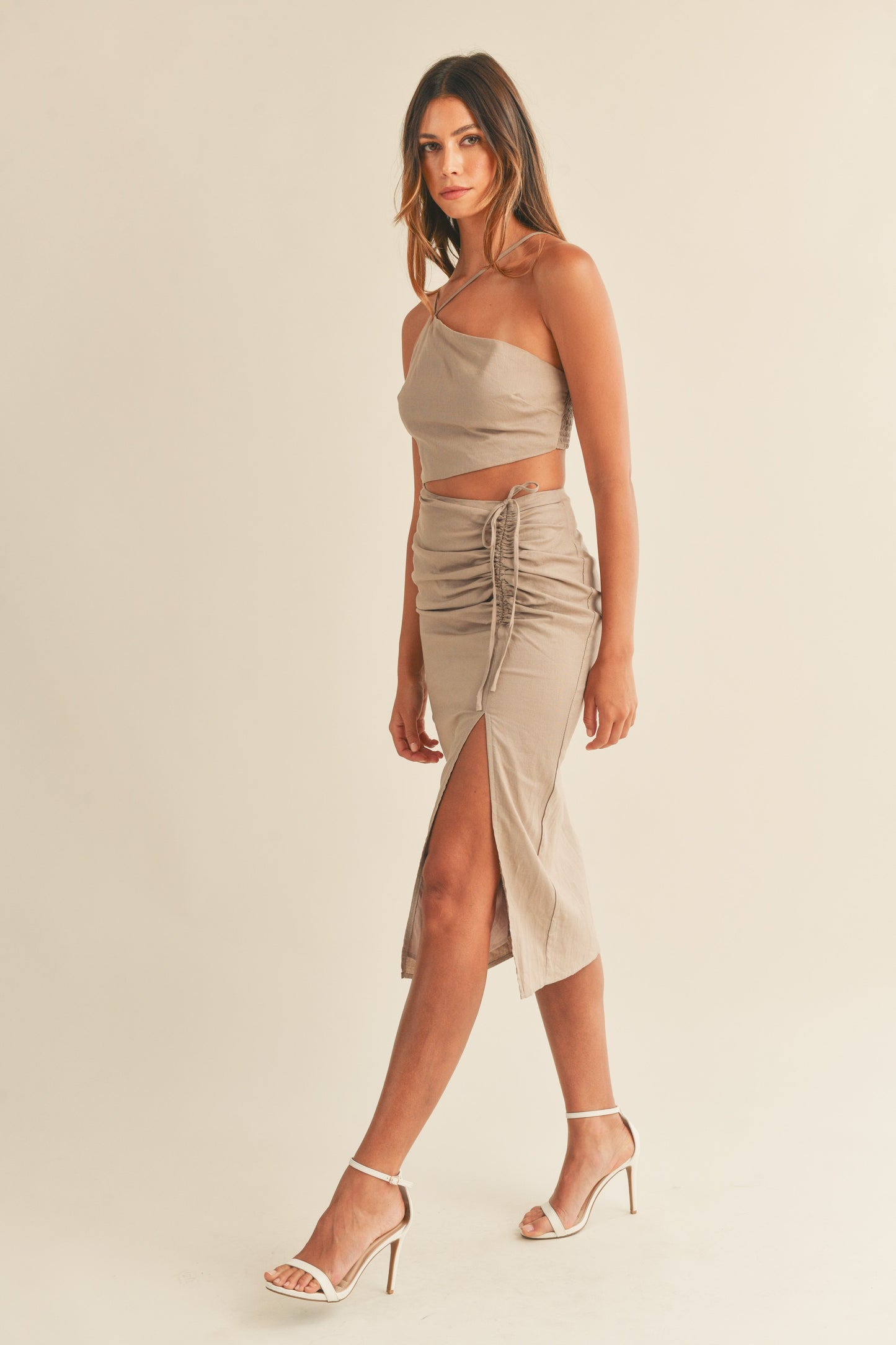 Olivia Dress in Mocha