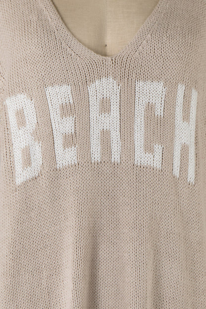 Beach Khaki Knit Sweater